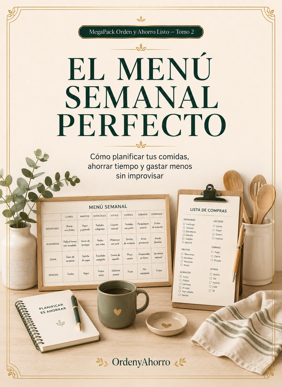 Tapa del Tomo 2: El Menú Semanal Perfecto