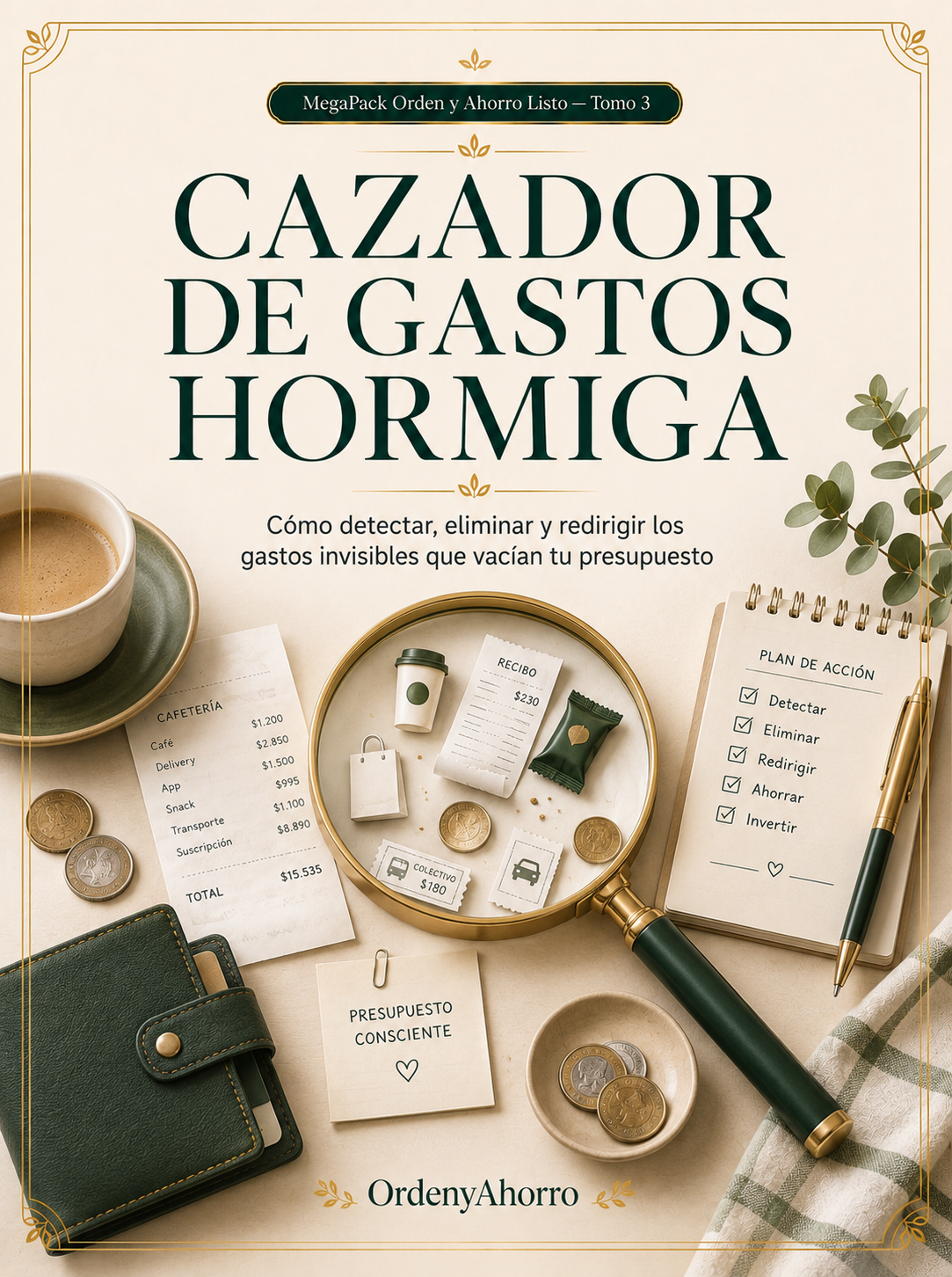 Tapa del Tomo 3: Cazador de Gastos Hormiga