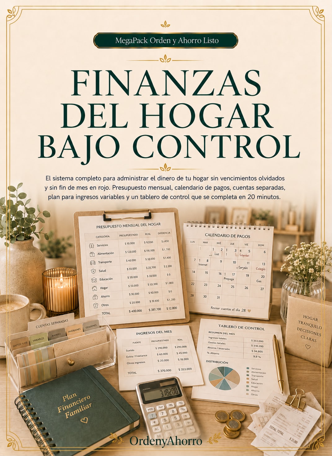 Tapa del Tomo adicional pro 2: Finanzas del Hogar Bajo Control